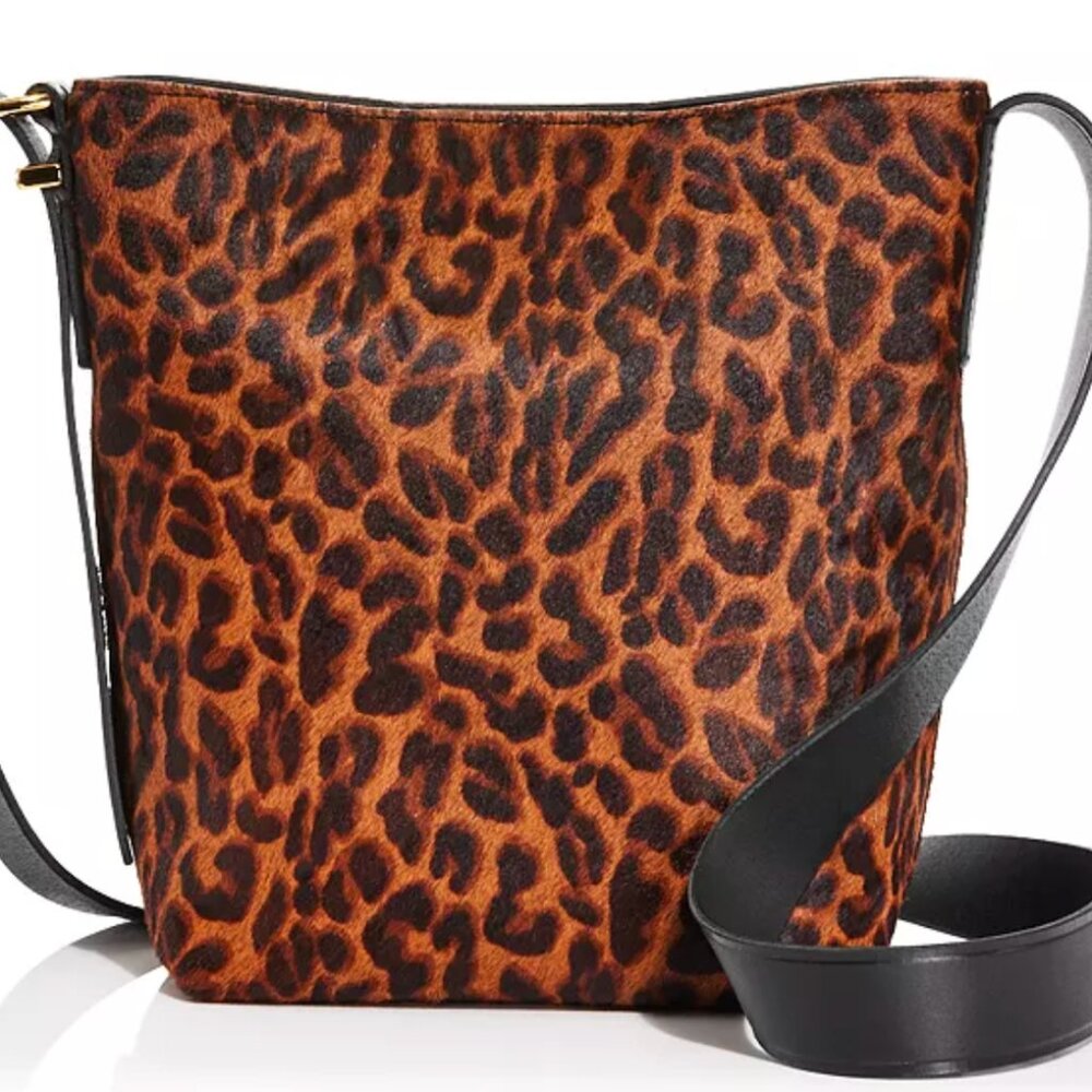 Essentials Leopard Print Calf Hair Tote